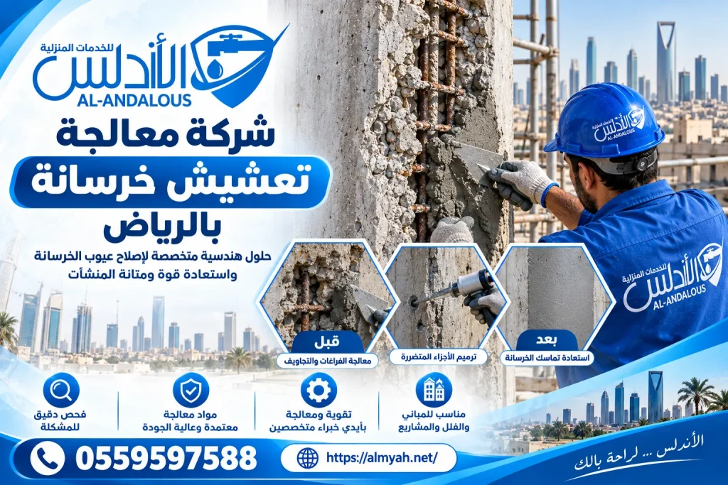 شركة معالجة تعشيش خرسانة بالرياض