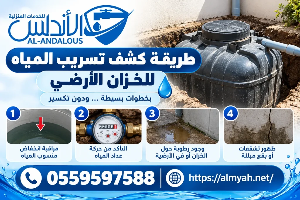طريقة كشف تسريب المياه