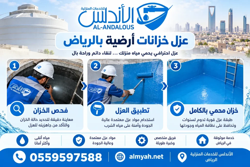 عزل خزانات أرضية بالرياض