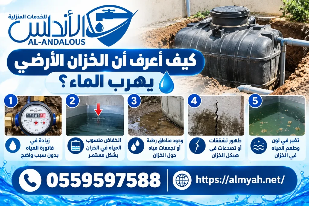 كيف اعرف ان الخزان الارضي يهرب؟